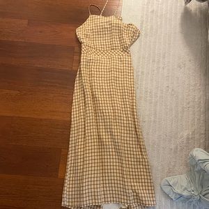 Zara tie back midi dress M